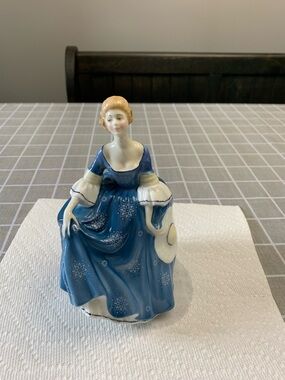 Royal Doulton Lady Figurine with blue dress